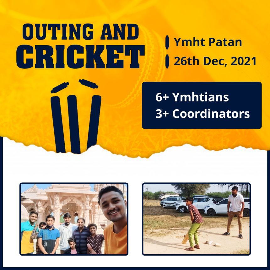 PATAN YBOYS OUTING & CRICKET ON 26 DEC 2021