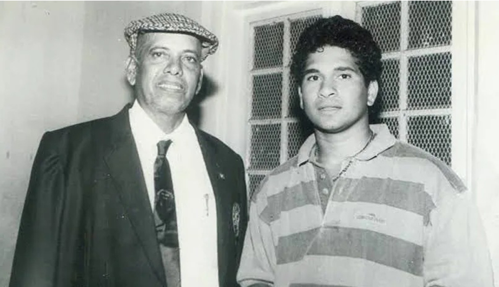 Ramakant Achrekar and Sachin Tendulkar