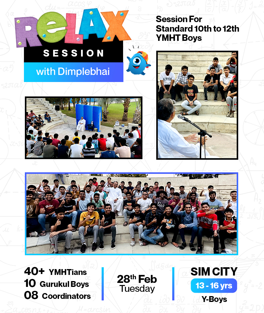 28-Feb_YMHT Relaxation session with Apt Dimplebhai_Std 10 to 12 Sim-City