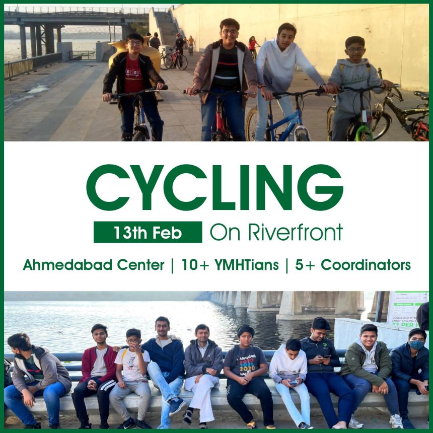 13-FEB : CYCLING @ RIVERFRONT BY YMHT AHMEDABAD