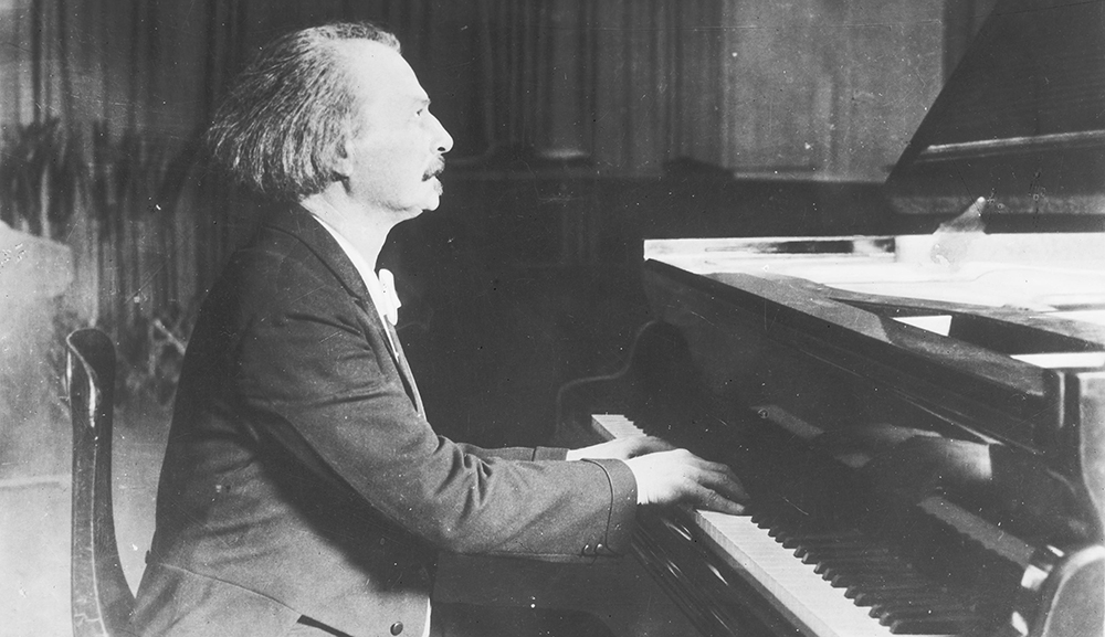 Ignacy Jan Paderewski on piano
