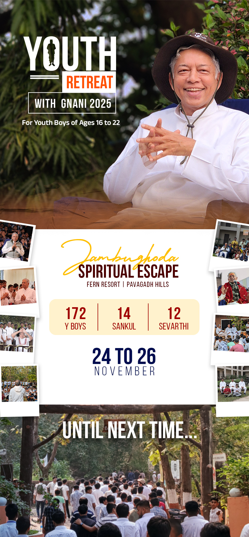24 to 26 November_Youth Retreat with Gnani 2025_Jambughoda-Pavagadh
