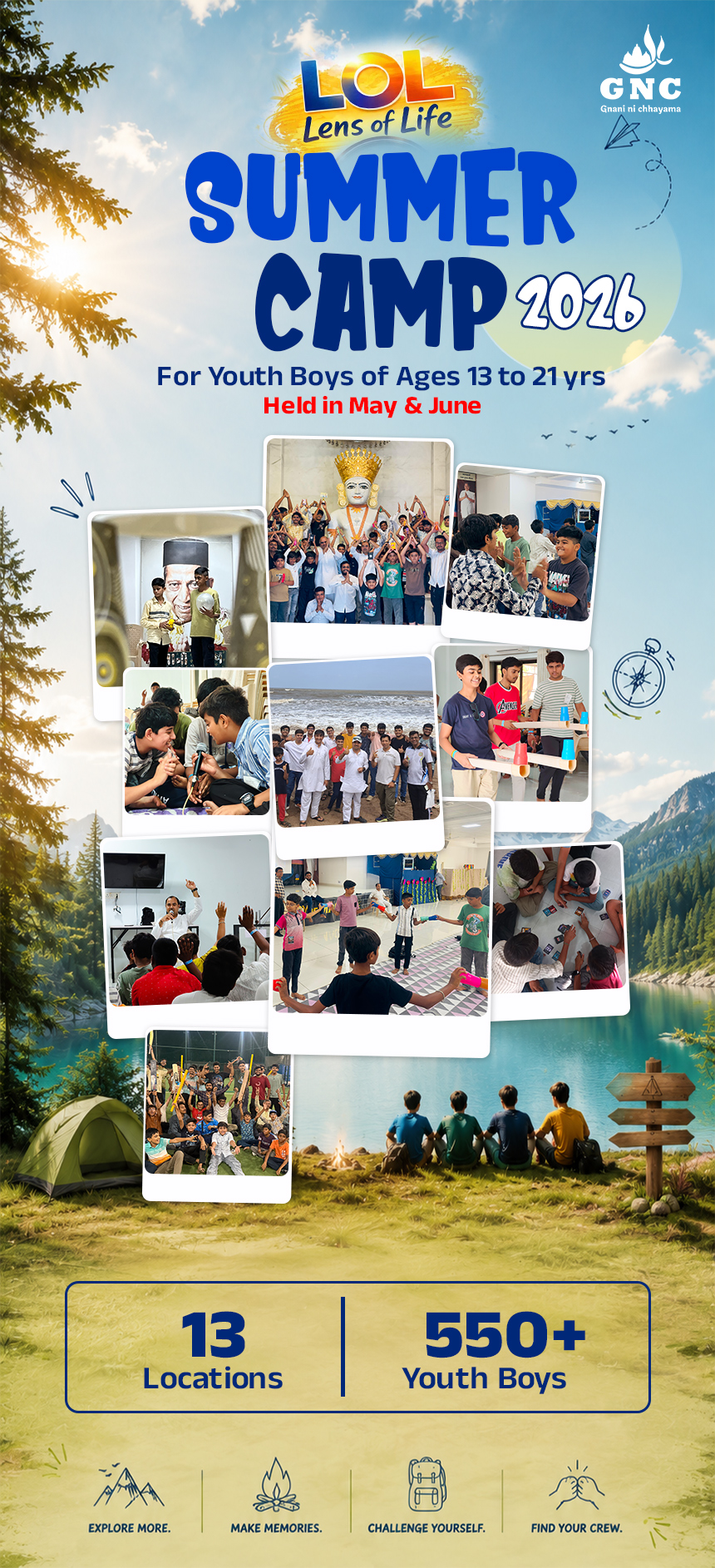 May & June- Summer Camp 2026- Youth boys of 13-21yrs