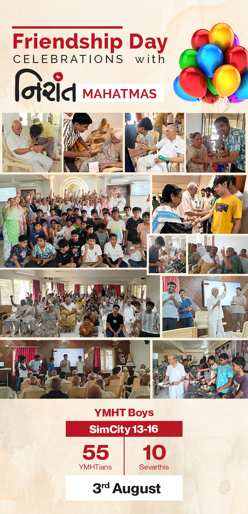 3-Aug-2025_Ymht ATPL 13 to 16_Friendship Day Celebration with with Nirant Mahatmas
