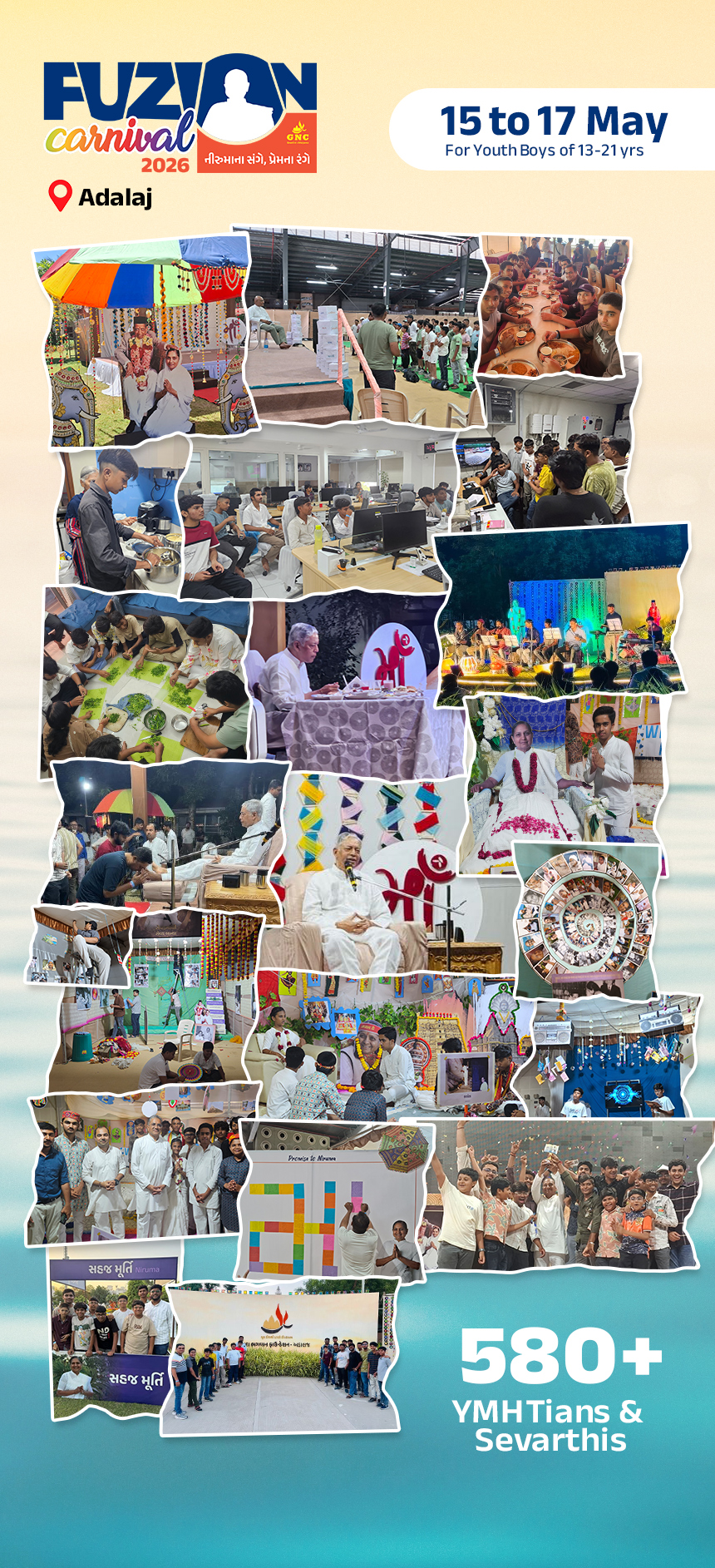 15 to 17 May_Fuzion Carnival 2026 @ Adalaj for 13-21 Ymht boys